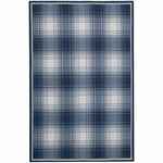 Плед DUOTONE, синий с белым