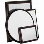 Плакетка PLAQUE, большая, венге с серебристой пластиной