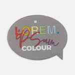 Наклейка тканевая LUNGA BUBBLE, M, серая