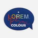 Наклейка тканевая LUNGA BUBBLE, M, синяя