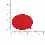 Наклейка тканевая LUNGA BUBBLE, M, красная