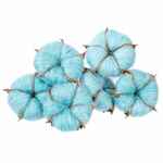 Цветок хлопка COTTON, голубой