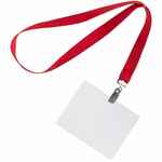 Карман для бейджа LUCID, горизонтальный, из фактурного ПВХ