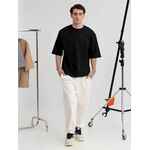 Футболка оверсайз унисекс KOSMOS 2.0, черная, размер XS/S