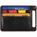 Чехол для карточек ARRIVAL, черный с красным