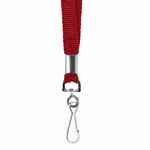 Лента с карабином COLORPLAN, красная