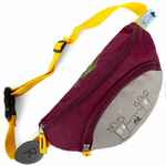 Поясная сумка детская KIDDO, бордовая с серым