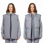 Жилет двусторонний V2, серый, размер XS/S