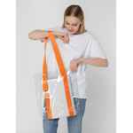 Шопер CLEAR FEST, прозрачный с оранжевыми ручками