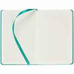 Блокнот CLUSTER MINI в клетку, бирюзовый