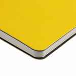 Блокнот VERSO в клетку, желтый