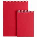 Блокнот DALI в клетку, красный