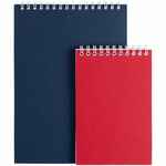 Блокнот DALI MINI в клетку, красный