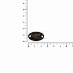 Шильдик металлический ALFA OVAL, черный