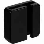 Квадратный шильдик на резинку DIRECT, черный