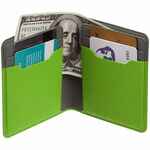 Картхолдер с отделением для купюр DUAL, зеленый