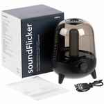 Беспроводная колонка с подсветкой SOUNDFLICKER, черная