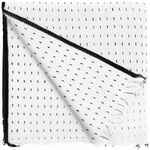 Плед FRINGY, белый с черным