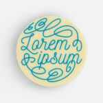 Печенье DREAM WHITE в белом шоколаде, круг