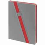 Ежедневник RUBIKON на заказ, недатированный серо-красный