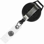 Ретрактор ATTACH NEW с ушком под ленту, черный