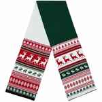 Шарф MIRAKLER, красный с зеленым