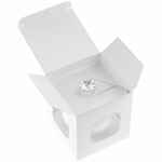 Елочный шар FINERY GLOSS, 8 см, глянцевый белый