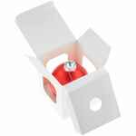 Елочный шар FINERY MATT, 8 см, матовый красный