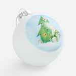 Елочный шар FINERY MATT, 8 см, матовый белый