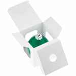 Елочный шар FINERY MATT, 8 см, матовый зеленый