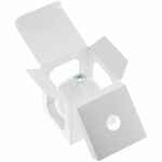 Елочный шар FINERY GLOSS, 10 см, глянцевый белый