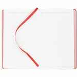 Ежедневник DUPLEX, недатированный, белый с красным