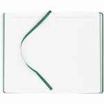 Ежедневник DUPLEX, недатированный, белый с зеленым