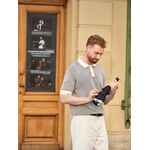 Складной зонт наоборот SAVELIGHT со светоотражающим кантом