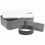 Ланчбокс LUNCH HOUR, белый с серым