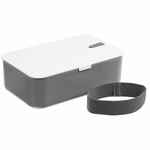 Ланчбокс LUNCH HOUR, белый с серым