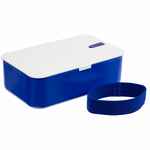 Ланчбокс LUNCH HOUR, белый с синим