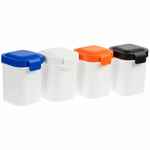 Ланчбокс для снеков LUNCH CRUNCH, белый с черным