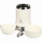 Термос для еды TABENODO, белый (молочный)