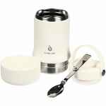 Термос для еды TABENODO, белый (молочный)