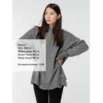 Джемпер оверсайз унисекс GRUNGE в сумке, серый, размер S/M