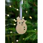 Деревянная подвеска CHRISTMATE, снеговик