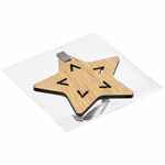 Деревянная подвеска CHRISTMATE, звезда