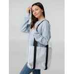 Шопер CLARITY с голубым органайзером, прозрачный