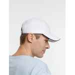 Бейсболка SPIKER, белая с темно-синим