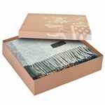 Плед АREQUIPA, синий с серым