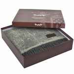 Плед MAGNOLIA, серый с бежевым