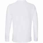 Рубашка поло унисекс с длинным рукавом PLANET LSL, белая, размер S