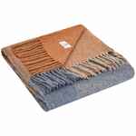 Плед MUMBAI, оранжевый с голубым