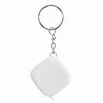 Брелок с рулеткой METRIC, белый